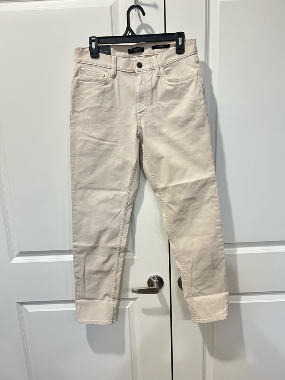 Banana Republic Traveler Cream Straight Jeans